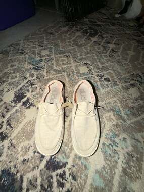 Hey Dude Women's Wendy Chambray Casual Slip-On Sneakers - White Nut
